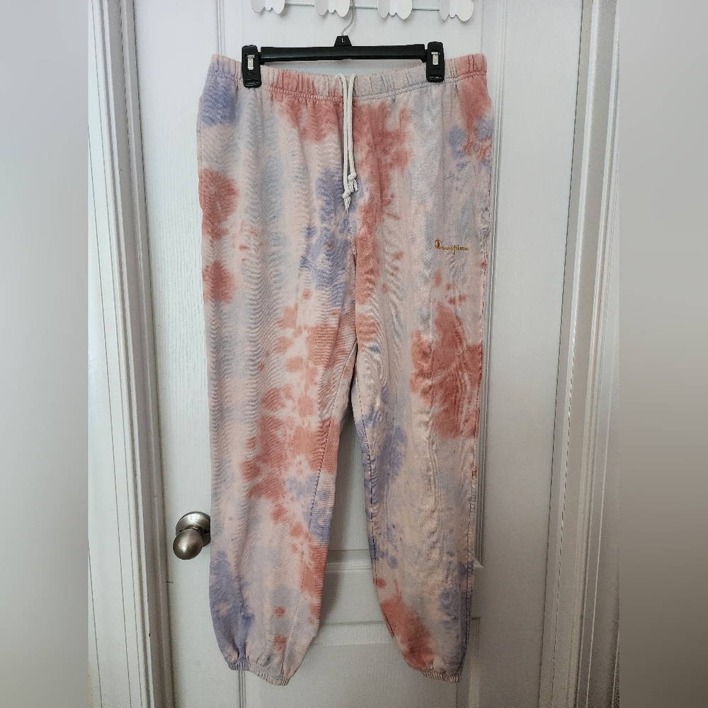 Pastel Tie Dye Champion Sweatpants
